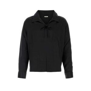 Bode Men Black Satin Maze Blouse